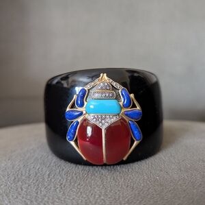 DISCOUNTED! Ross-Simons Multi-stone scarab cuff bracelet